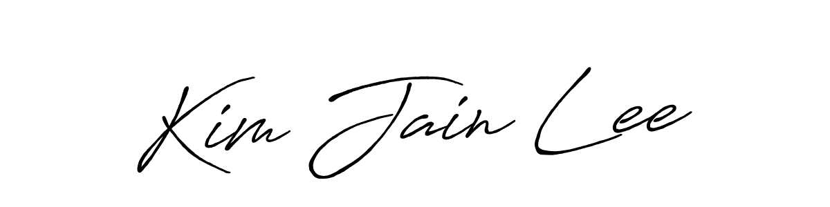 How to make Kim Jain Lee signature? Antro_Vectra_Bolder is a professional autograph style. Create handwritten signature for Kim Jain Lee name. Kim Jain Lee signature style 7 images and pictures png