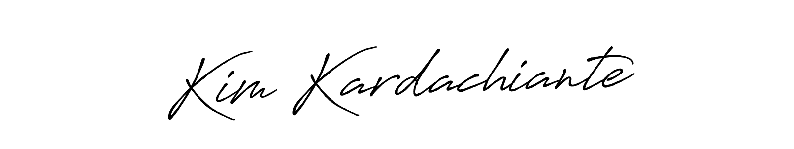 You should practise on your own different ways (Antro_Vectra_Bolder) to write your name (Kim Kardachiante) in signature. don't let someone else do it for you. Kim Kardachiante signature style 7 images and pictures png