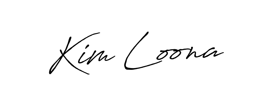 Also we have Kim Loona name is the best signature style. Create professional handwritten signature collection using Antro_Vectra_Bolder autograph style. Kim Loona signature style 7 images and pictures png