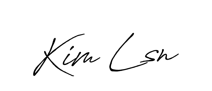 Also we have Kim Lsn name is the best signature style. Create professional handwritten signature collection using Antro_Vectra_Bolder autograph style. Kim Lsn signature style 7 images and pictures png