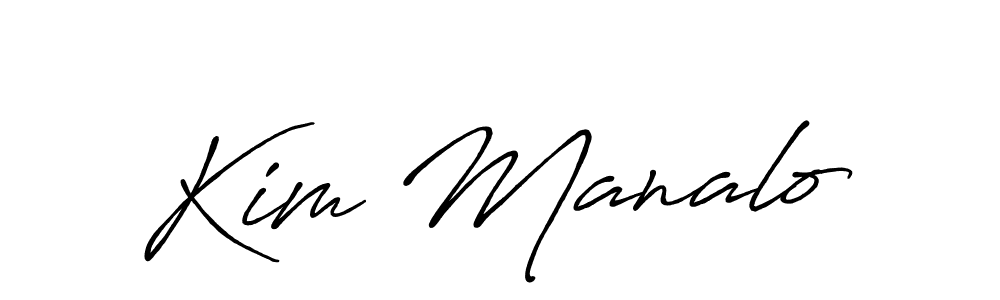 Similarly Antro_Vectra_Bolder is the best handwritten signature design. Signature creator online .You can use it as an online autograph creator for name Kim Manalo. Kim Manalo signature style 7 images and pictures png