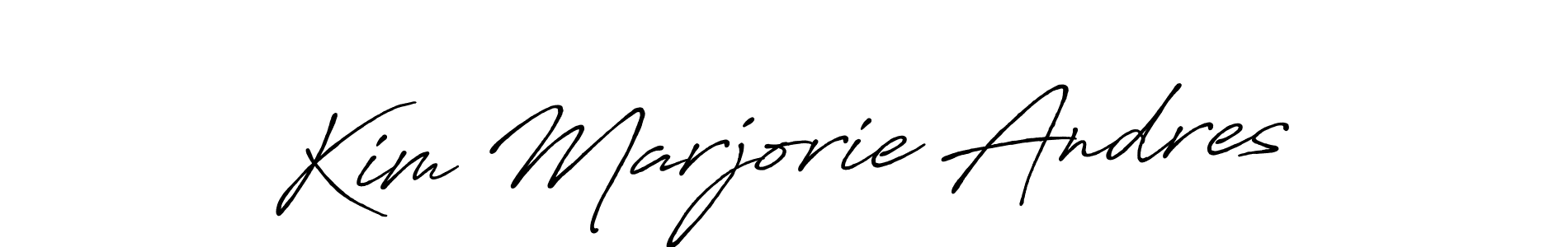 Best and Professional Signature Style for Kim Marjorie Andres. Antro_Vectra_Bolder Best Signature Style Collection. Kim Marjorie Andres signature style 7 images and pictures png