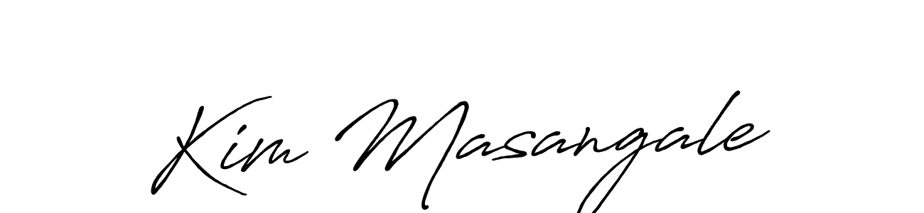Also we have Kim Masangale name is the best signature style. Create professional handwritten signature collection using Antro_Vectra_Bolder autograph style. Kim Masangale signature style 7 images and pictures png