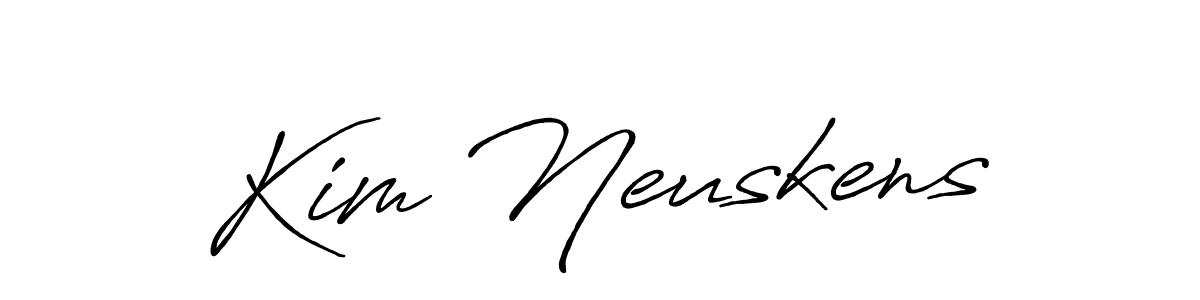 Also You can easily find your signature by using the search form. We will create Kim Neuskens name handwritten signature images for you free of cost using Antro_Vectra_Bolder sign style. Kim Neuskens signature style 7 images and pictures png