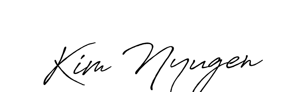 Similarly Antro_Vectra_Bolder is the best handwritten signature design. Signature creator online .You can use it as an online autograph creator for name Kim Nyugen. Kim Nyugen signature style 7 images and pictures png
