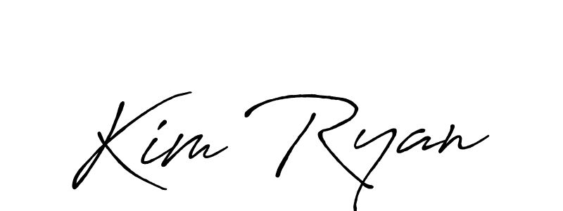 Similarly Antro_Vectra_Bolder is the best handwritten signature design. Signature creator online .You can use it as an online autograph creator for name Kim Ryan. Kim Ryan signature style 7 images and pictures png