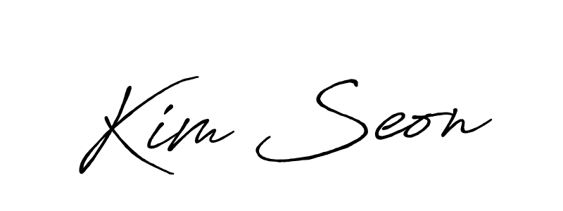 Also You can easily find your signature by using the search form. We will create Kim Seon name handwritten signature images for you free of cost using Antro_Vectra_Bolder sign style. Kim Seon signature style 7 images and pictures png