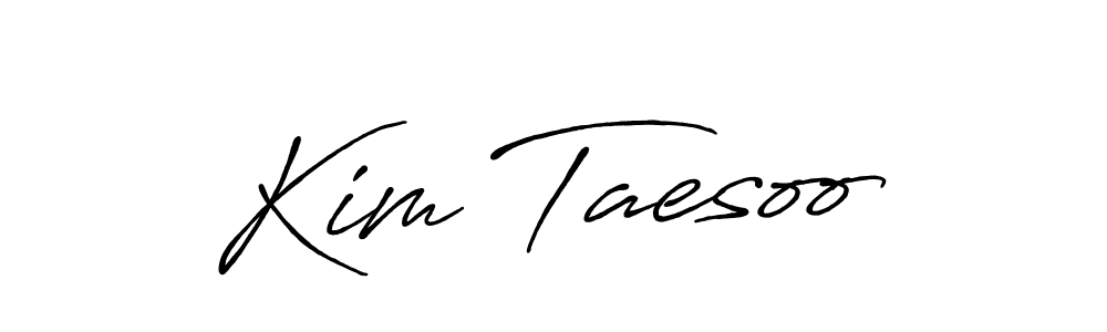 How to make Kim Taesoo signature? Antro_Vectra_Bolder is a professional autograph style. Create handwritten signature for Kim Taesoo name. Kim Taesoo signature style 7 images and pictures png