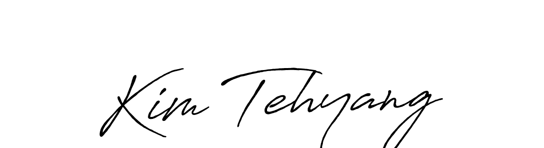 if you are searching for the best signature style for your name Kim Tehyang. so please give up your signature search. here we have designed multiple signature styles  using Antro_Vectra_Bolder. Kim Tehyang signature style 7 images and pictures png