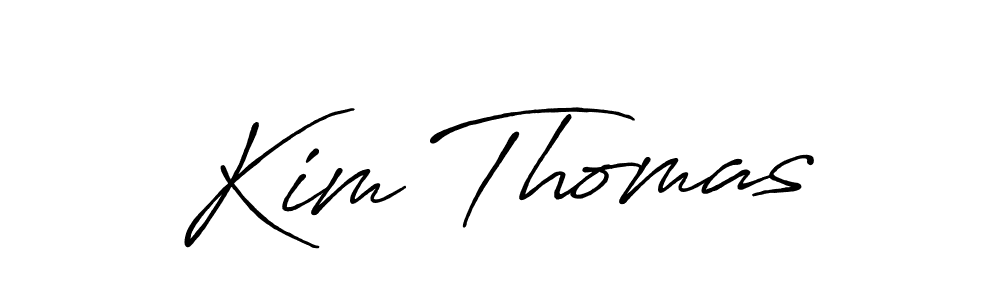 Kim Thomas stylish signature style. Best Handwritten Sign (Antro_Vectra_Bolder) for my name. Handwritten Signature Collection Ideas for my name Kim Thomas. Kim Thomas signature style 7 images and pictures png