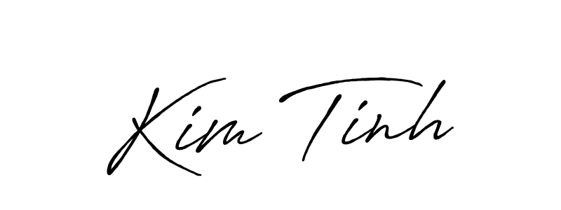 Antro_Vectra_Bolder is a professional signature style that is perfect for those who want to add a touch of class to their signature. It is also a great choice for those who want to make their signature more unique. Get Kim Tinh name to fancy signature for free. Kim Tinh signature style 7 images and pictures png