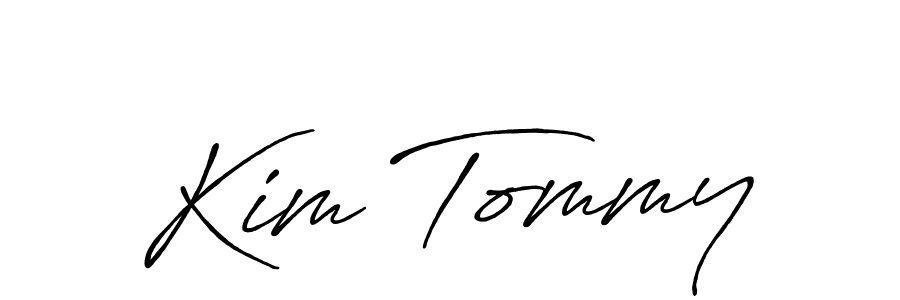 Similarly Antro_Vectra_Bolder is the best handwritten signature design. Signature creator online .You can use it as an online autograph creator for name Kim Tommy. Kim Tommy signature style 7 images and pictures png