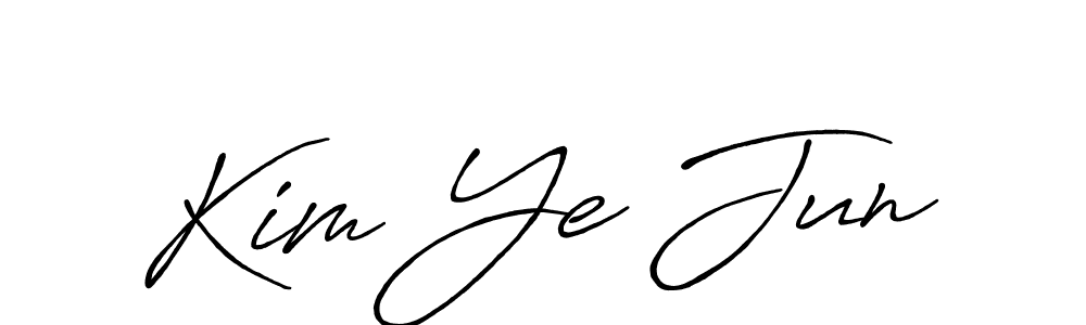 if you are searching for the best signature style for your name Kim Ye Jun. so please give up your signature search. here we have designed multiple signature styles  using Antro_Vectra_Bolder. Kim Ye Jun signature style 7 images and pictures png