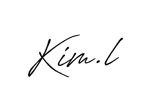 Create a beautiful signature design for name Kim.l. With this signature (Antro_Vectra_Bolder) fonts, you can make a handwritten signature for free. Kim.l signature style 7 images and pictures png