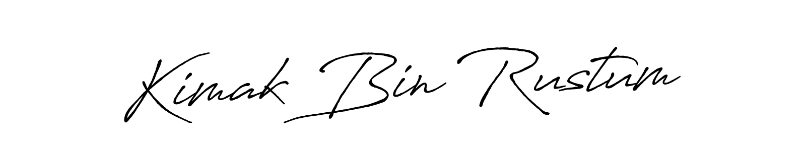 Also we have Kimak Bin Rustum name is the best signature style. Create professional handwritten signature collection using Antro_Vectra_Bolder autograph style. Kimak Bin Rustum signature style 7 images and pictures png