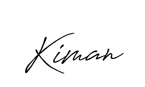 Create a beautiful signature design for name Kiman. With this signature (Antro_Vectra_Bolder) fonts, you can make a handwritten signature for free. Kiman signature style 7 images and pictures png