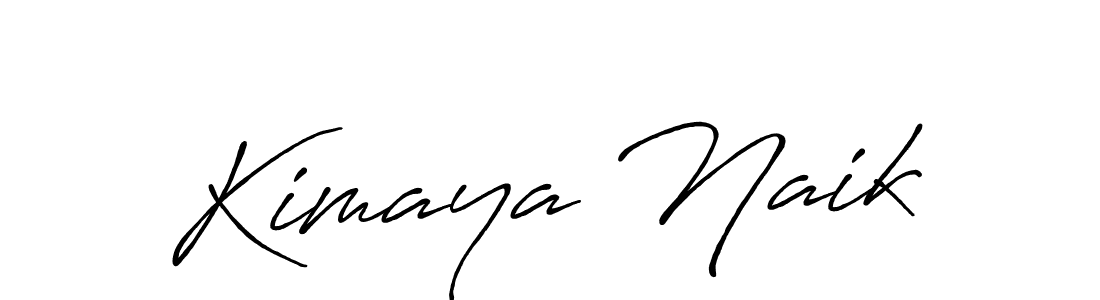 Design your own signature with our free online signature maker. With this signature software, you can create a handwritten (Antro_Vectra_Bolder) signature for name Kimaya Naik. Kimaya Naik signature style 7 images and pictures png