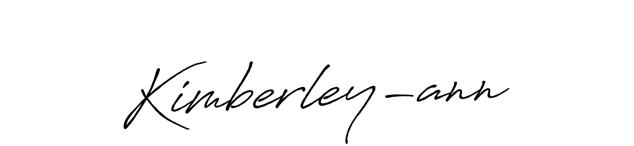 Make a beautiful signature design for name Kimberley-ann. Use this online signature maker to create a handwritten signature for free. Kimberley-ann signature style 7 images and pictures png