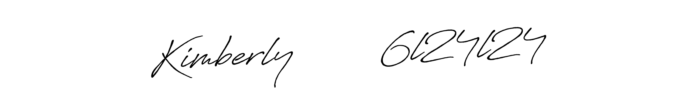 How to make Kimberly        6l24l24 signature? Antro_Vectra_Bolder is a professional autograph style. Create handwritten signature for Kimberly        6l24l24 name. Kimberly        6l24l24 signature style 7 images and pictures png