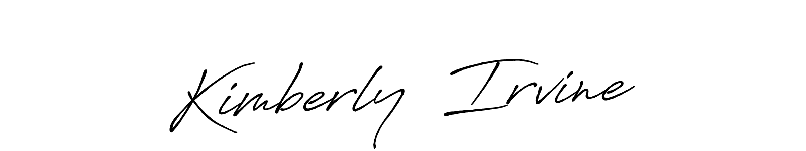 The best way (Antro_Vectra_Bolder) to make a short signature is to pick only two or three words in your name. The name Kimberly  Irvine include a total of six letters. For converting this name. Kimberly  Irvine signature style 7 images and pictures png