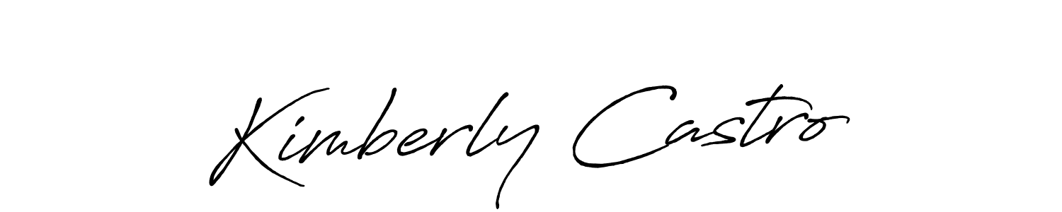 How to make Kimberly Castro name signature. Use Antro_Vectra_Bolder style for creating short signs online. This is the latest handwritten sign. Kimberly Castro signature style 7 images and pictures png