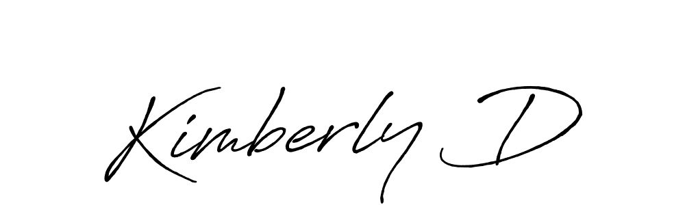 Design your own signature with our free online signature maker. With this signature software, you can create a handwritten (Antro_Vectra_Bolder) signature for name Kimberly D. Kimberly D signature style 7 images and pictures png