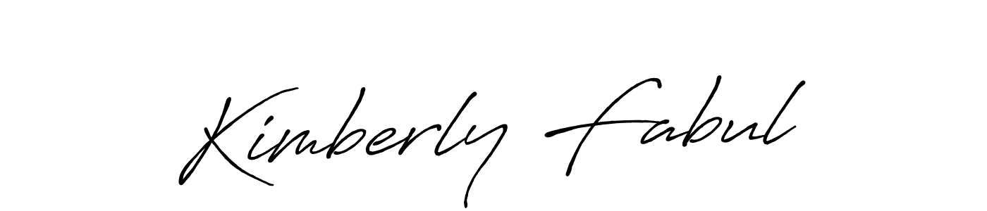 Design your own signature with our free online signature maker. With this signature software, you can create a handwritten (Antro_Vectra_Bolder) signature for name Kimberly Fabul. Kimberly Fabul signature style 7 images and pictures png