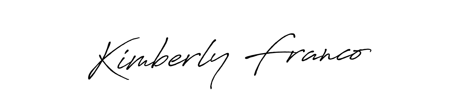 Similarly Antro_Vectra_Bolder is the best handwritten signature design. Signature creator online .You can use it as an online autograph creator for name Kimberly Franco. Kimberly Franco signature style 7 images and pictures png