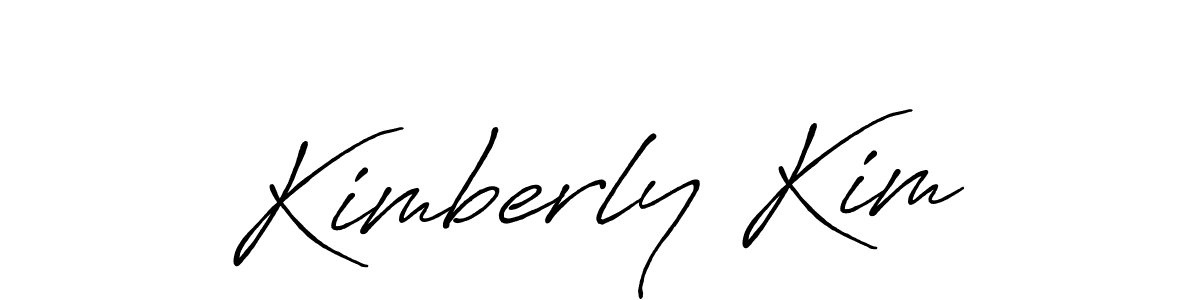How to make Kimberly Kim name signature. Use Antro_Vectra_Bolder style for creating short signs online. This is the latest handwritten sign. Kimberly Kim signature style 7 images and pictures png
