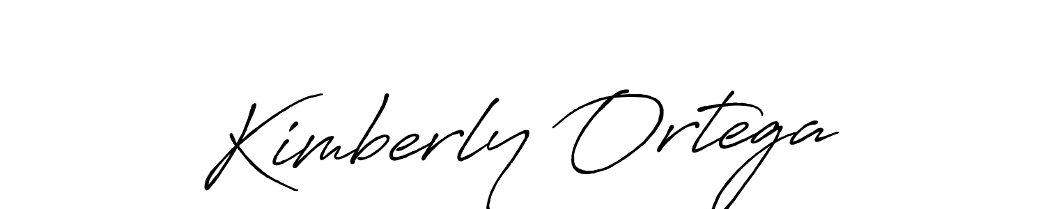 How to make Kimberly Ortega name signature. Use Antro_Vectra_Bolder style for creating short signs online. This is the latest handwritten sign. Kimberly Ortega signature style 7 images and pictures png