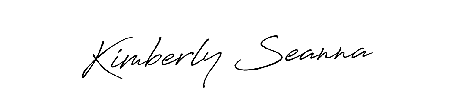 Use a signature maker to create a handwritten signature online. With this signature software, you can design (Antro_Vectra_Bolder) your own signature for name Kimberly Seanna. Kimberly Seanna signature style 7 images and pictures png