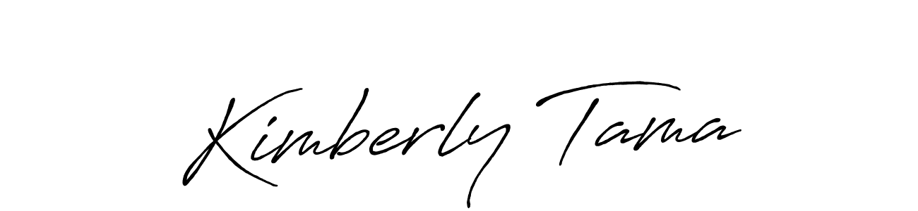 Design your own signature with our free online signature maker. With this signature software, you can create a handwritten (Antro_Vectra_Bolder) signature for name Kimberly Tama. Kimberly Tama signature style 7 images and pictures png