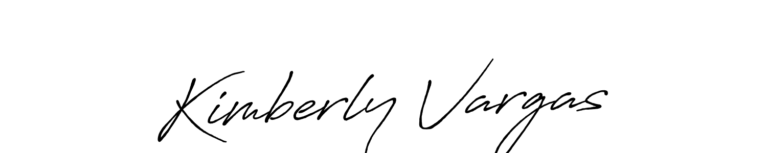 Design your own signature with our free online signature maker. With this signature software, you can create a handwritten (Antro_Vectra_Bolder) signature for name Kimberly Vargas. Kimberly Vargas signature style 7 images and pictures png