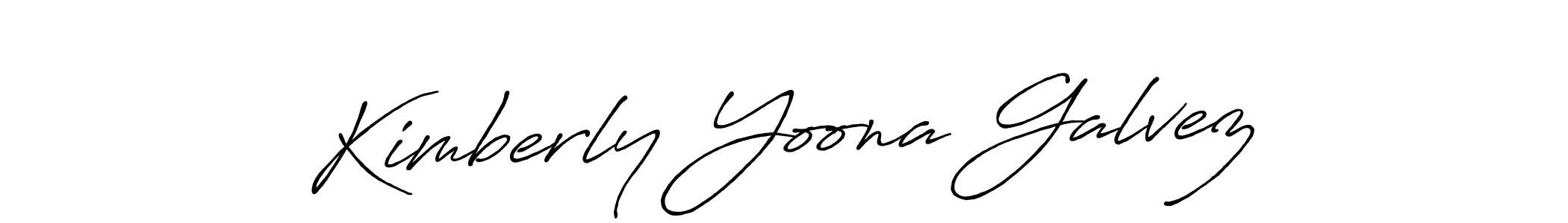 Kimberly Yoona Galvez stylish signature style. Best Handwritten Sign (Antro_Vectra_Bolder) for my name. Handwritten Signature Collection Ideas for my name Kimberly Yoona Galvez. Kimberly Yoona Galvez signature style 7 images and pictures png