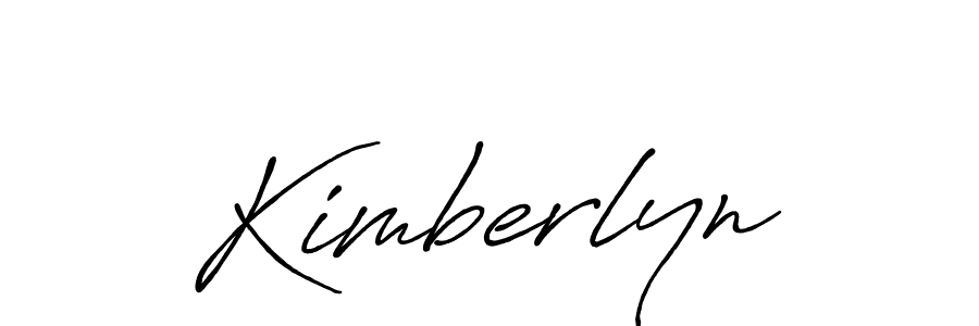 Use a signature maker to create a handwritten signature online. With this signature software, you can design (Antro_Vectra_Bolder) your own signature for name Kimberlyn. Kimberlyn signature style 7 images and pictures png