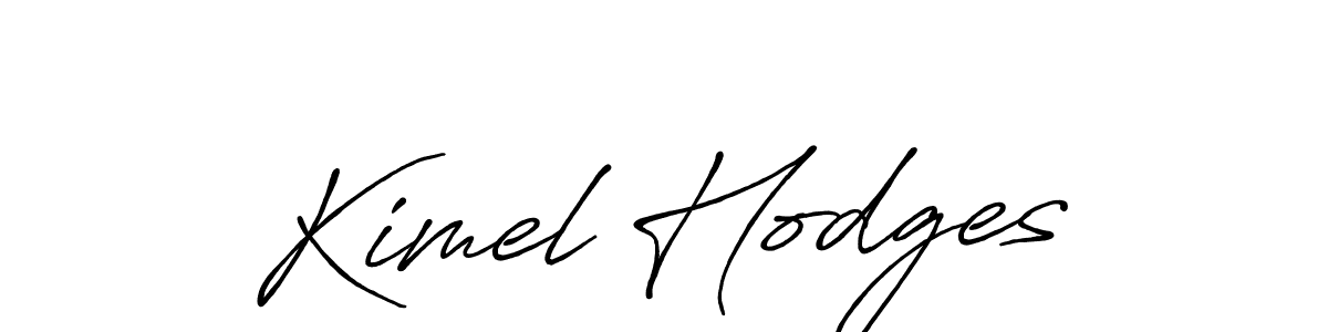 Create a beautiful signature design for name Kimel Hodges. With this signature (Antro_Vectra_Bolder) fonts, you can make a handwritten signature for free. Kimel Hodges signature style 7 images and pictures png