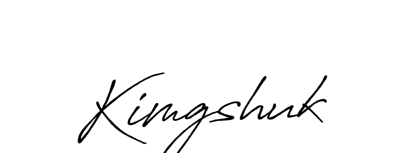 Design your own signature with our free online signature maker. With this signature software, you can create a handwritten (Antro_Vectra_Bolder) signature for name Kimgshuk. Kimgshuk signature style 7 images and pictures png