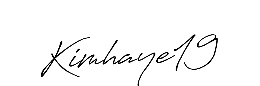 Kimhaye19 stylish signature style. Best Handwritten Sign (Antro_Vectra_Bolder) for my name. Handwritten Signature Collection Ideas for my name Kimhaye19. Kimhaye19 signature style 7 images and pictures png