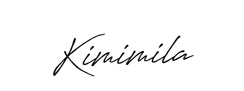 You should practise on your own different ways (Antro_Vectra_Bolder) to write your name (Kimimila) in signature. don't let someone else do it for you. Kimimila signature style 7 images and pictures png