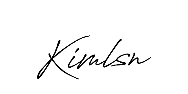 Create a beautiful signature design for name Kimlsn. With this signature (Antro_Vectra_Bolder) fonts, you can make a handwritten signature for free. Kimlsn signature style 7 images and pictures png