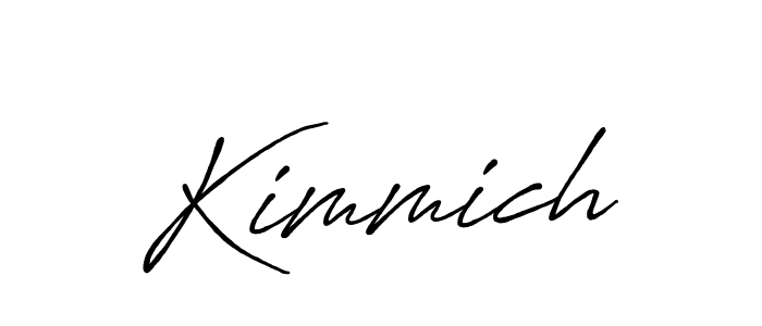 Design your own signature with our free online signature maker. With this signature software, you can create a handwritten (Antro_Vectra_Bolder) signature for name Kimmich. Kimmich signature style 7 images and pictures png