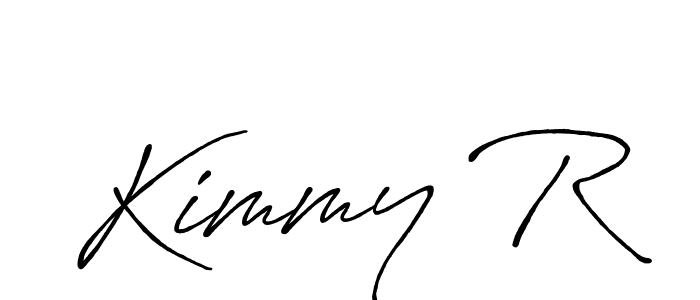 Kimmy R stylish signature style. Best Handwritten Sign (Antro_Vectra_Bolder) for my name. Handwritten Signature Collection Ideas for my name Kimmy R. Kimmy R signature style 7 images and pictures png