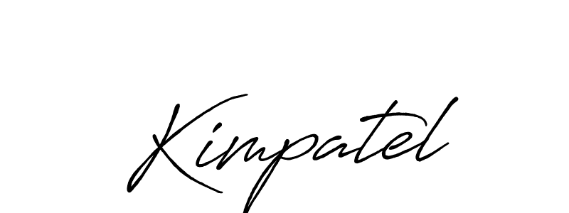 It looks lik you need a new signature style for name Kimpatel. Design unique handwritten (Antro_Vectra_Bolder) signature with our free signature maker in just a few clicks. Kimpatel signature style 7 images and pictures png
