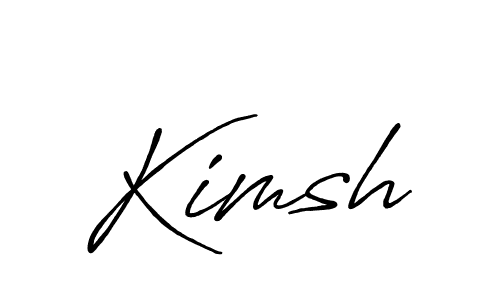 Design your own signature with our free online signature maker. With this signature software, you can create a handwritten (Antro_Vectra_Bolder) signature for name Kimsh. Kimsh signature style 7 images and pictures png