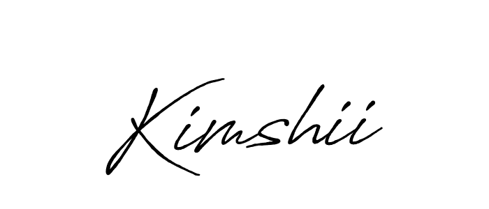 Also we have Kimshii name is the best signature style. Create professional handwritten signature collection using Antro_Vectra_Bolder autograph style. Kimshii signature style 7 images and pictures png