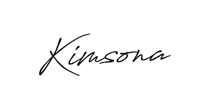 Use a signature maker to create a handwritten signature online. With this signature software, you can design (Antro_Vectra_Bolder) your own signature for name Kimsona. Kimsona signature style 7 images and pictures png