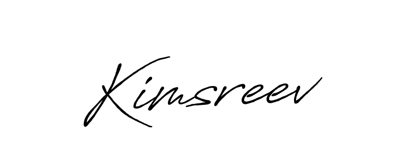 Create a beautiful signature design for name Kimsreev. With this signature (Antro_Vectra_Bolder) fonts, you can make a handwritten signature for free. Kimsreev signature style 7 images and pictures png