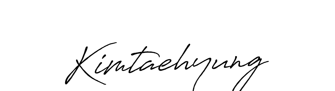 How to make Kimtaehyung name signature. Use Antro_Vectra_Bolder style for creating short signs online. This is the latest handwritten sign. Kimtaehyung signature style 7 images and pictures png