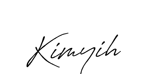 How to make Kimyih signature? Antro_Vectra_Bolder is a professional autograph style. Create handwritten signature for Kimyih name. Kimyih signature style 7 images and pictures png