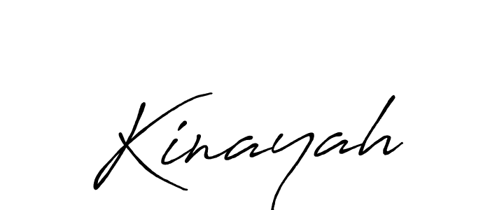 Use a signature maker to create a handwritten signature online. With this signature software, you can design (Antro_Vectra_Bolder) your own signature for name Kinayah. Kinayah signature style 7 images and pictures png